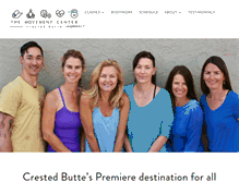 Tablet Screenshot of crestedbuttemovementcenter.com